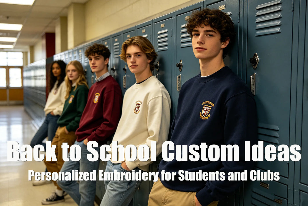 Back to School Custom Apparel Ideas: Personalized Embroidered T-Shirts & Hoodies for Students, Teachers, and Clubs