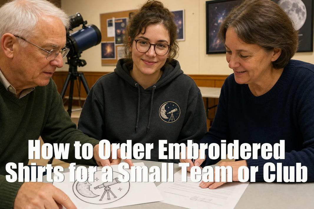 How to Order Custom Embroidered Shirts for a Small Team or Club