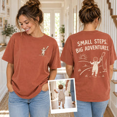 BAB018 front and back product overview with embroidery and printed phrase
