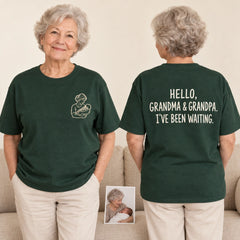 BAB019 front and back product overview with embroidery and printed phrase