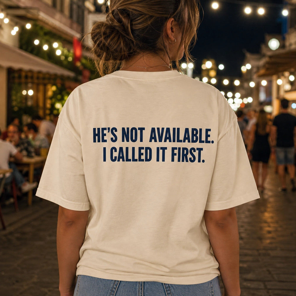 Custom Boyfriend Photo Embroidered T-Shirt back print detail