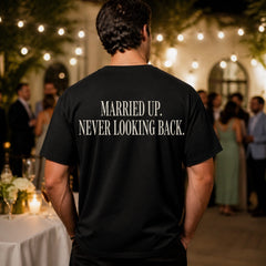 Custom Wife Photo Embroidered T-Shirt back print detail