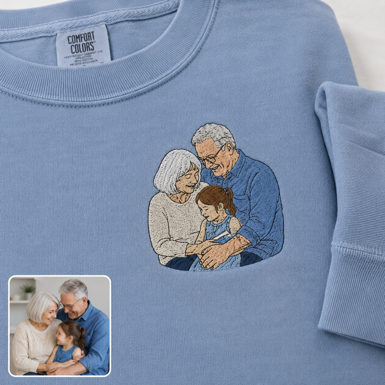 Sweatshirt with personalized mom embroidery for thoughtful Mothers Day gift