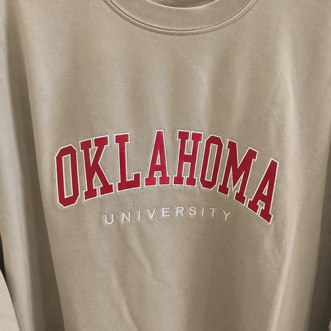 Custom Varsity Embroidered Sweatshirt, Personalized Filled Embroidery Crewneck, Graduation Gift, Back to School Hoodie - image 3