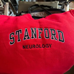 Custom Varsity Embroidered Sweatshirt, Personalized Filled Embroidery Crewneck, Graduation Gift, Back to School Hoodie - image 2