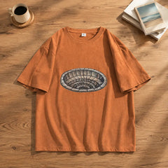 Zhang Shixian Hole artist collaboration printed T-shirt front view